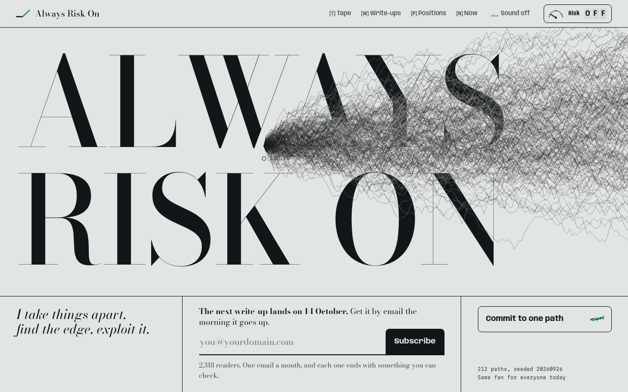 The first home page draft, before the second iteration